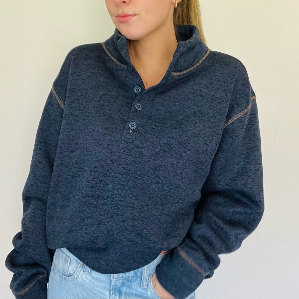 Cozy Henley Sweatshirt